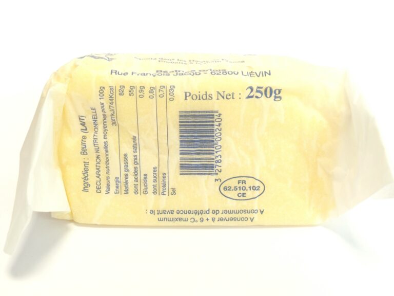 BEURRE MOULÉ PLAQUETTE MA PAYSANNE / MOLDED BUTTER PACK FRANCE