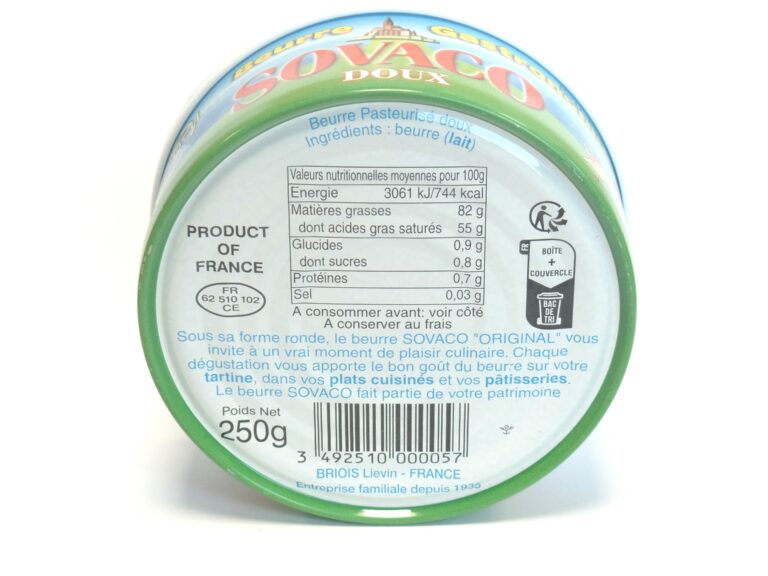 SOVACO BEURRE EN BOITE / SOVACO BUTTER IN CAN