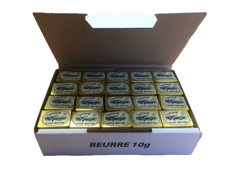 BEURRE PORTION INDIVIDUELLE 10G / SINGLE BUTTER PACKETS